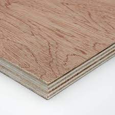 Veneer faced plywood