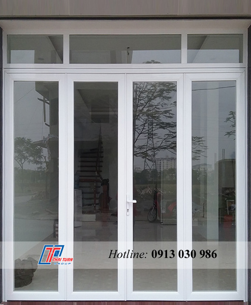 Aluminum frame glass door