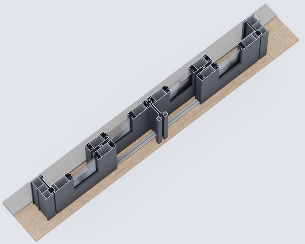 Slide and swing door