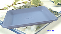 Formed plastic tray for seafood
