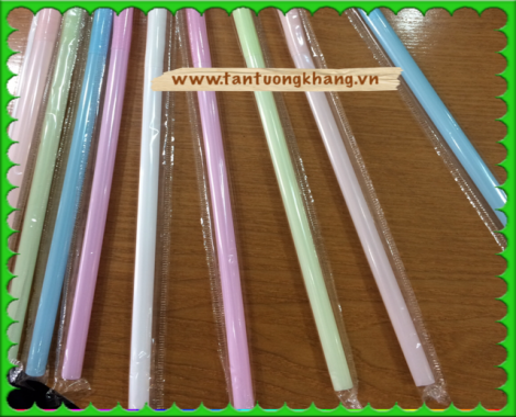 Straight straw with BOPP film