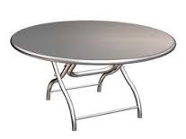 Stainless steel round table