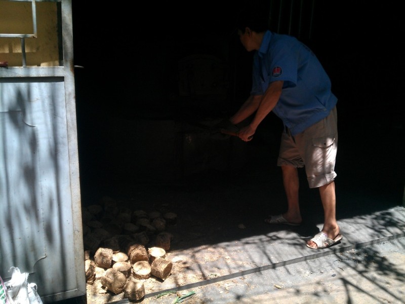 Wood shaving briquettes