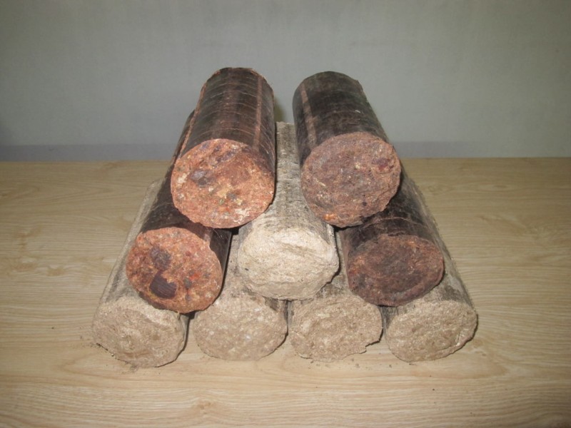 Wood shaving briquettes