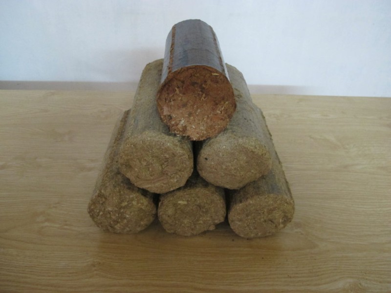 Wood shaving briquettes