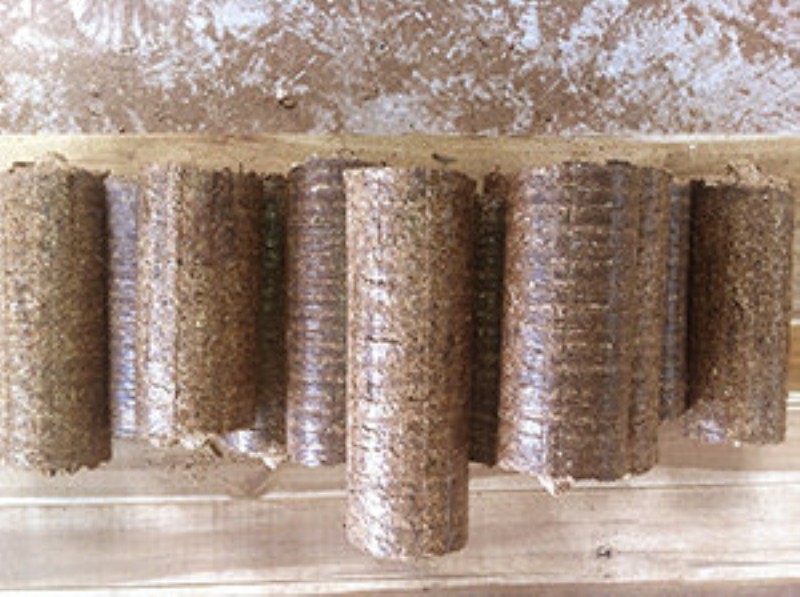 Wood shaving briquette