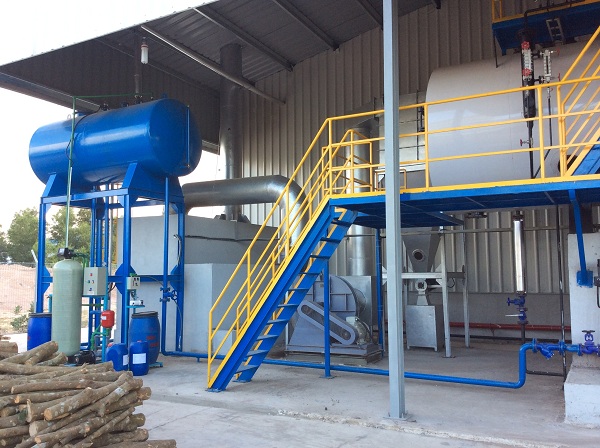 Fixed grate steam boiler