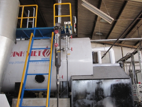 Fixed grate steam boiler