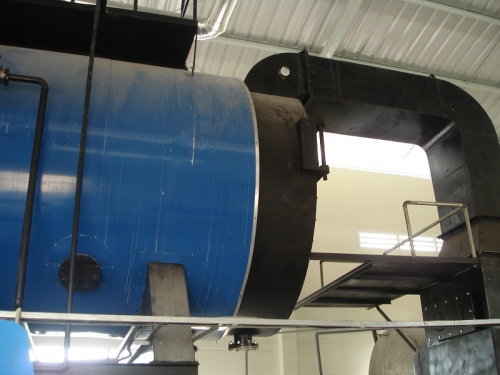 Chain grate steam boiler