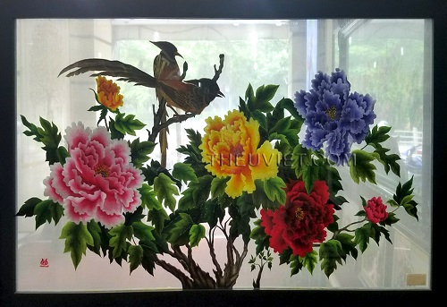 2-sided embroidered picture