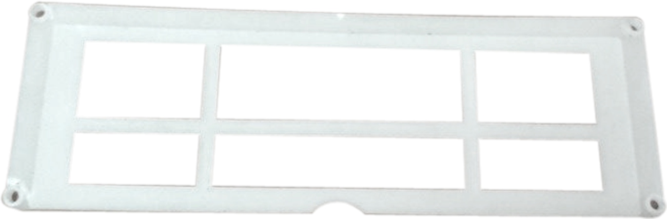 Long plastic plate