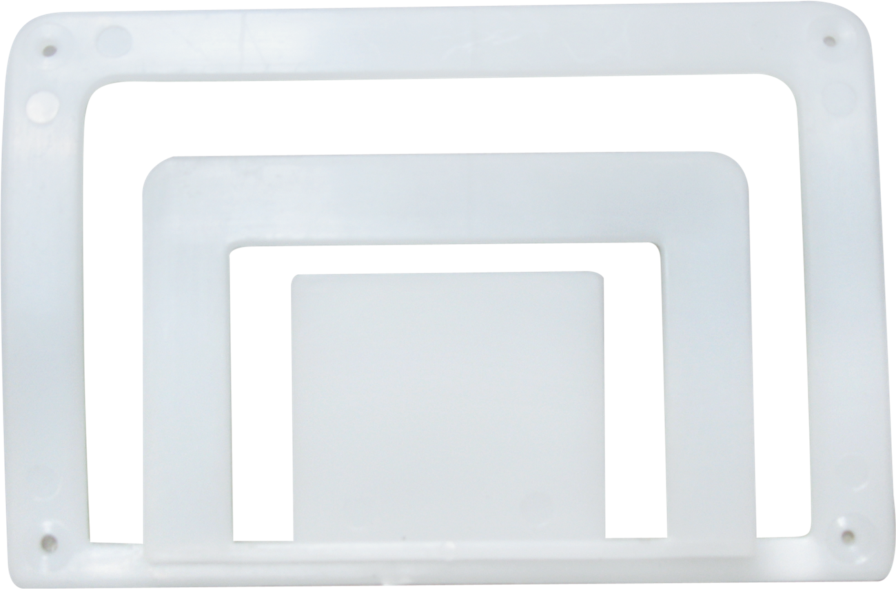 Square plastic plate