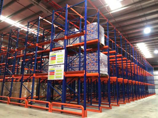 Drive-in racking for warehouse