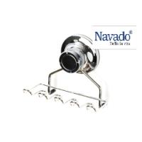 Stainless steel toothbrush holder