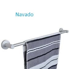 Aluminum bathroom towel rack
