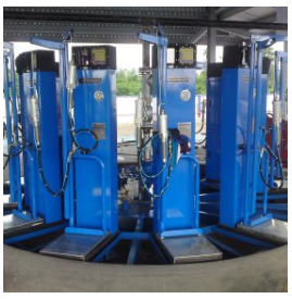 Gas filling scale
