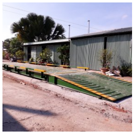 Portable floating scale 12m - 80 tons