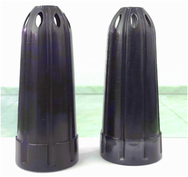 Blow plastic parts