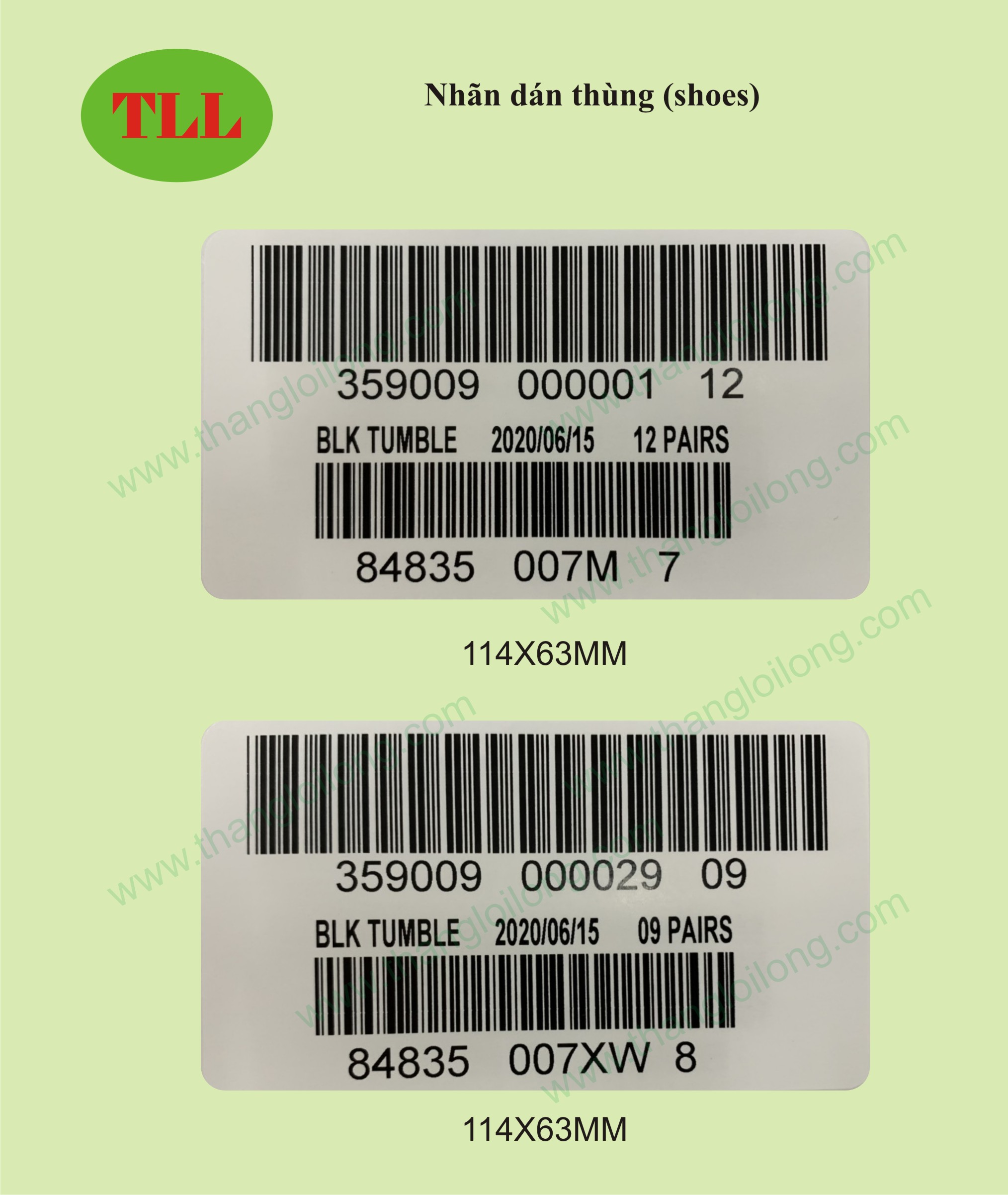 Carton label