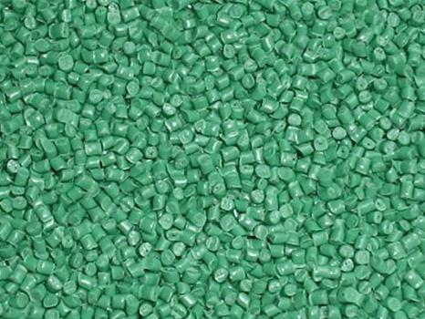 Green LDPE pellets