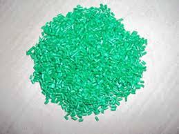 Jade green HDPE pellets