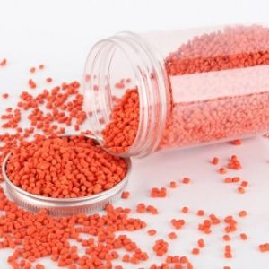 Orange LDPE pellets
