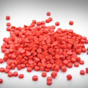 Red PVC pellets