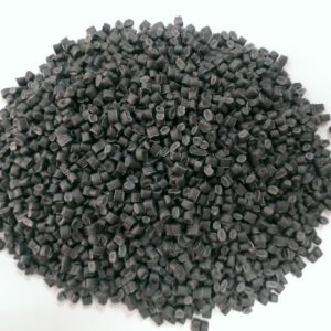 Gray HDPE recycled plastic pellets