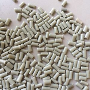 Milky white PP recycled plastic pellets
