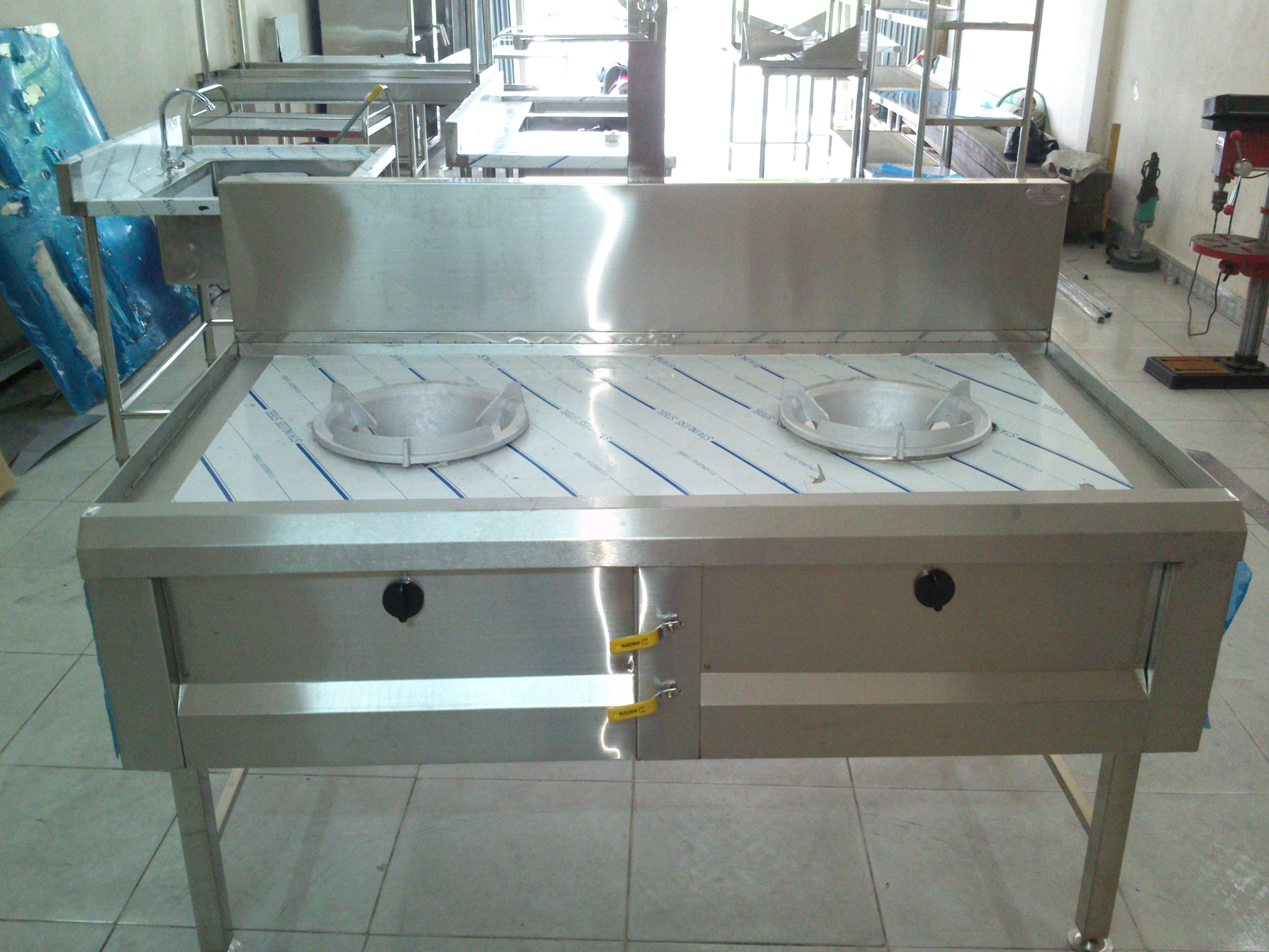 Industrial stainless steel kitchen