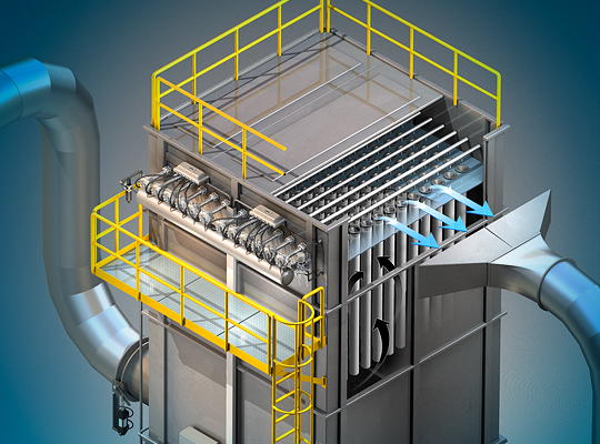 Dust treatment system