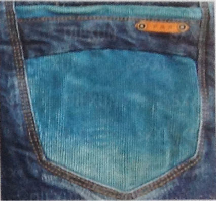 Jeans pocket printing