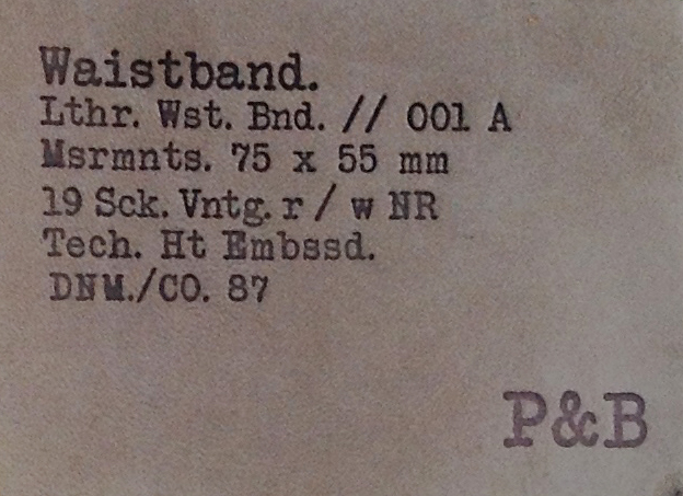 Waisband jean label