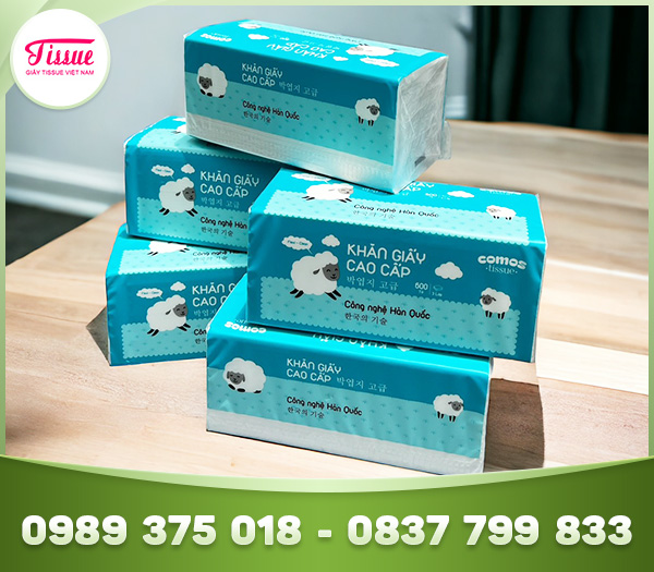 COMOS 3-ply facial tissue – 600 sheets