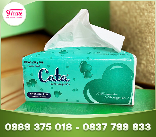 CATA facial tissue – 300 sheets, large pack