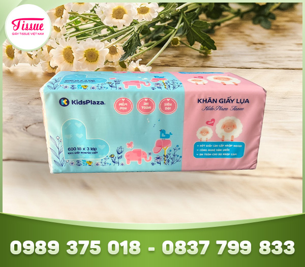 KidzPlaza 3-ply facial tissue – 600 Sheets