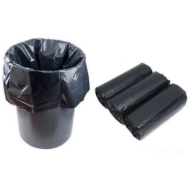 Black garbage bags