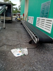 Rubber conveyor belt