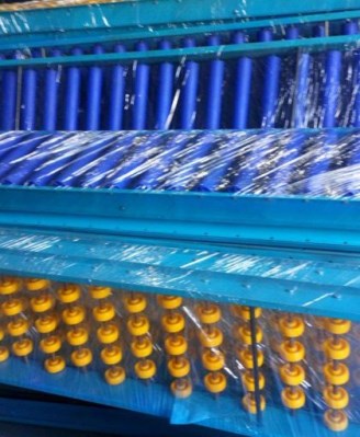 Plastic roller conveyor