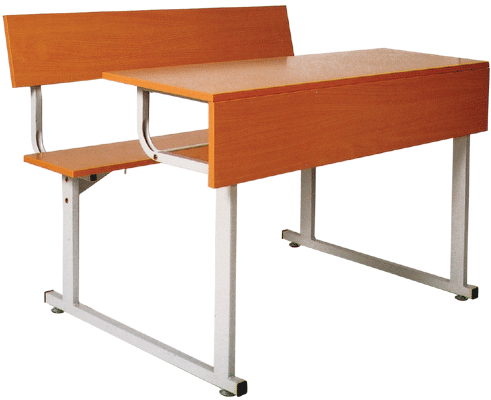 Student desks and chairs