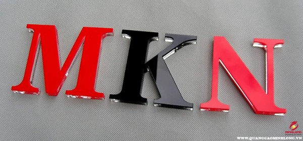 3D acrylic letters