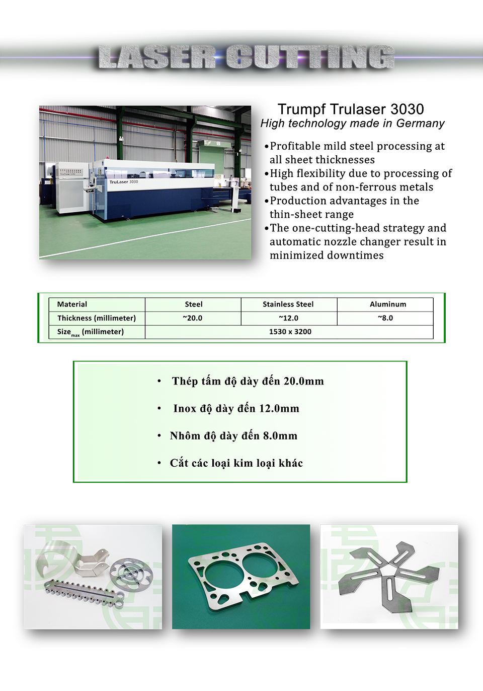 Laser cutting