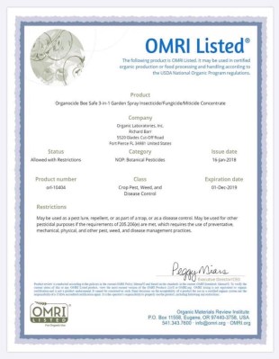 3-in-1 pesticide & fungicide certification