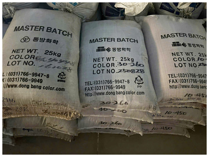 Raw materials for PP yarn production