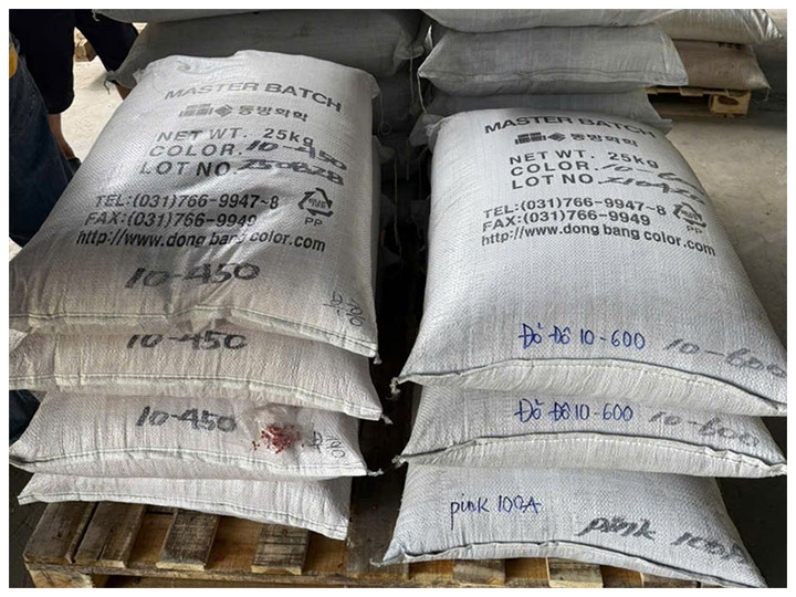 Raw materials for PP yarn production