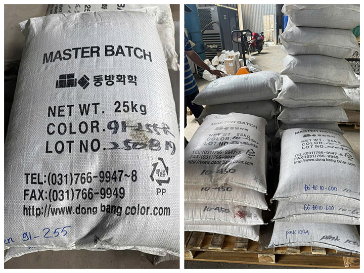Raw materials for PP yarn production