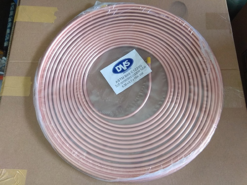 Copper pipe and copper pipe fittings