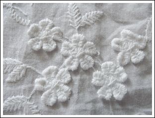 Embroidery on spandex