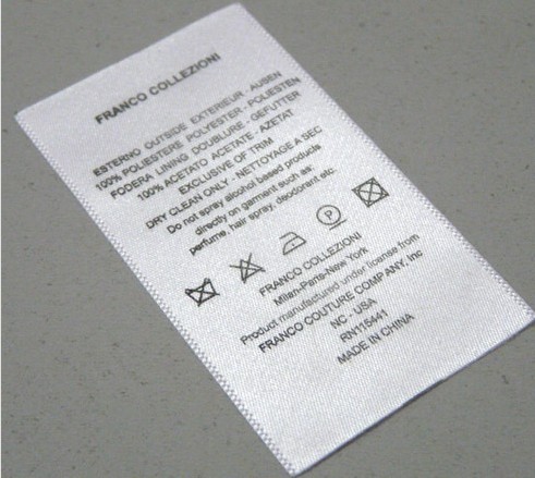 Printed label