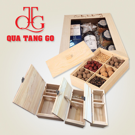 Wooden gift boxes